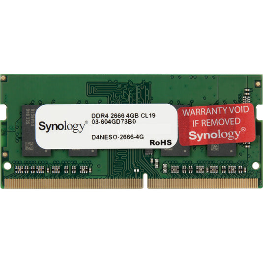 Synology 4 gb ddr4-2666 (1x 4 gb) werkgeheugen (d4neso-2666-4g)