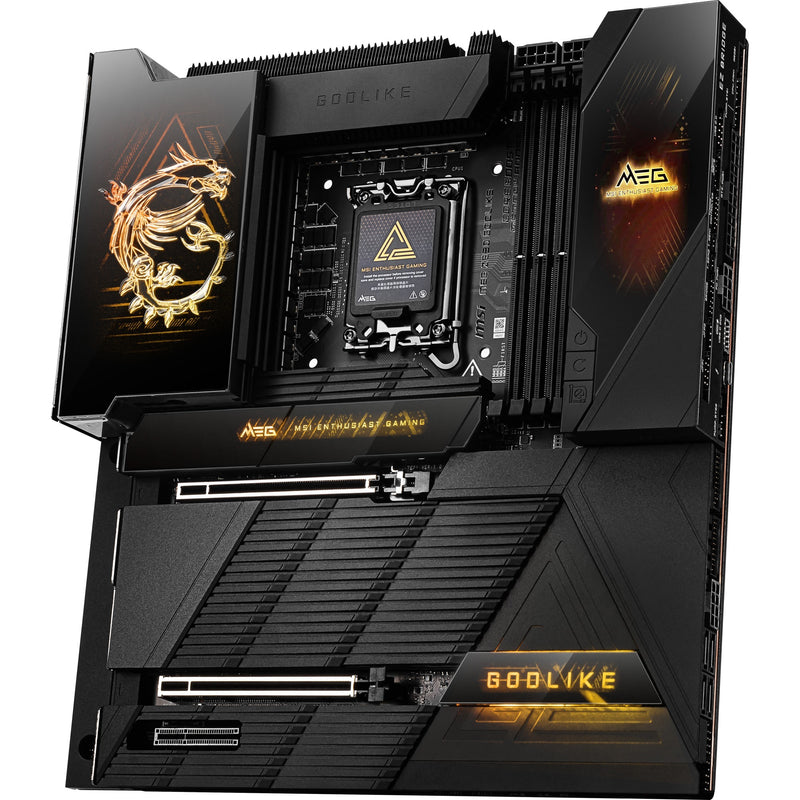 Load image into Gallery viewer, Msi meg z890 godlike socket 1851 moederbord (zwart, raid, 10gb-lan, 5gb-lan, wlan, bt, sound, e-atx)
