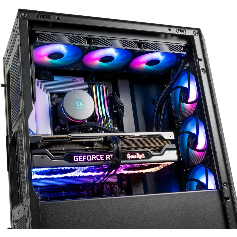 Load image into Gallery viewer, Silverstone fara 514x midi tower behuizing (zwart | 2x usb-a | 1x usb-c | rgb | tempered glass)
