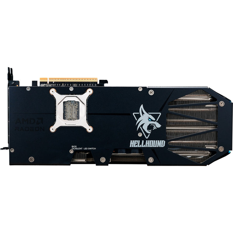 Afbeelding laden in galerijviewer, Powercolor radeon rx 9070 xt hellhound 16gb oc grafische kaart (zwart, rdna4, gddr6, 3x displayport, 1x hdmi)
