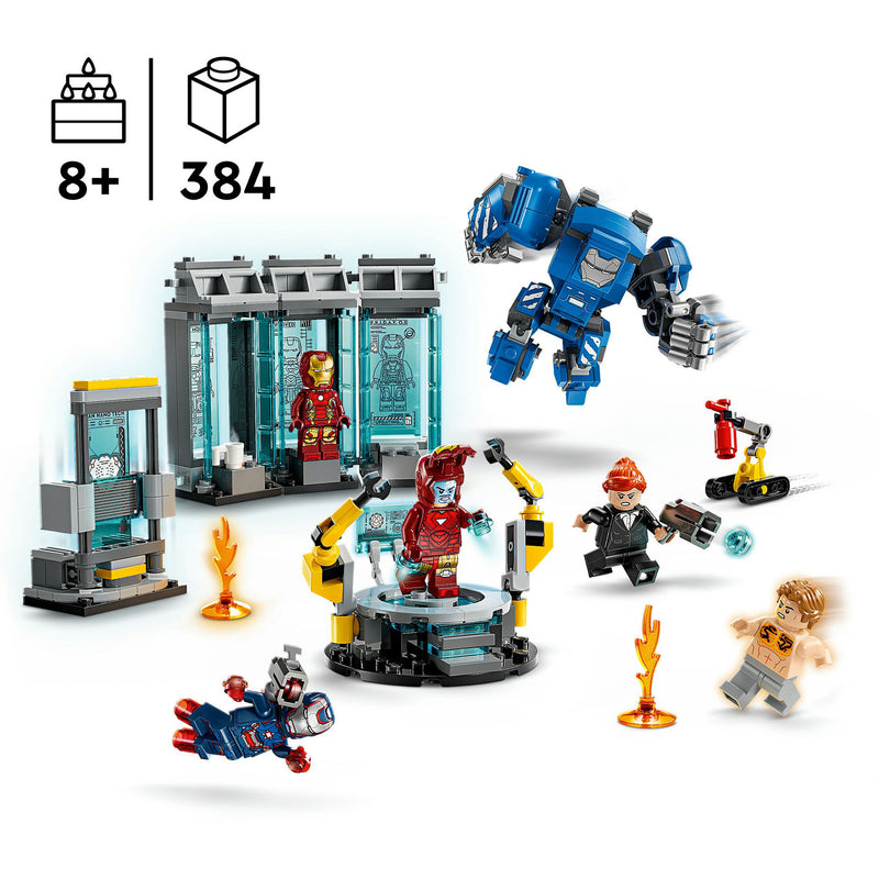 Load image into Gallery viewer, Lego marvel 76315 iron mans laboratorium harnasruimte
