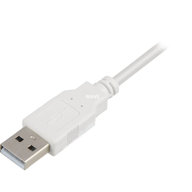 Sharkoon usb 2.0 kabel, usb-a > usb-b (wit, 0,5 meter)