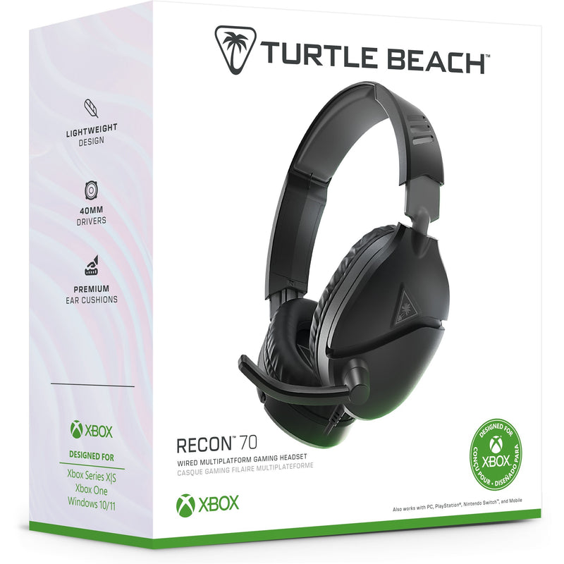 Load image into Gallery viewer, Turtle beach ear force recon 70x black (2024) over-ear gaming headset (zwart, xbox series x|s, xbox one, ps4, ps5, switch, pc, mobile)
