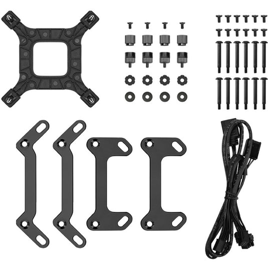 Deepcool lp360 waterkoeling (zwart, 4-pins pwm fan-connector)