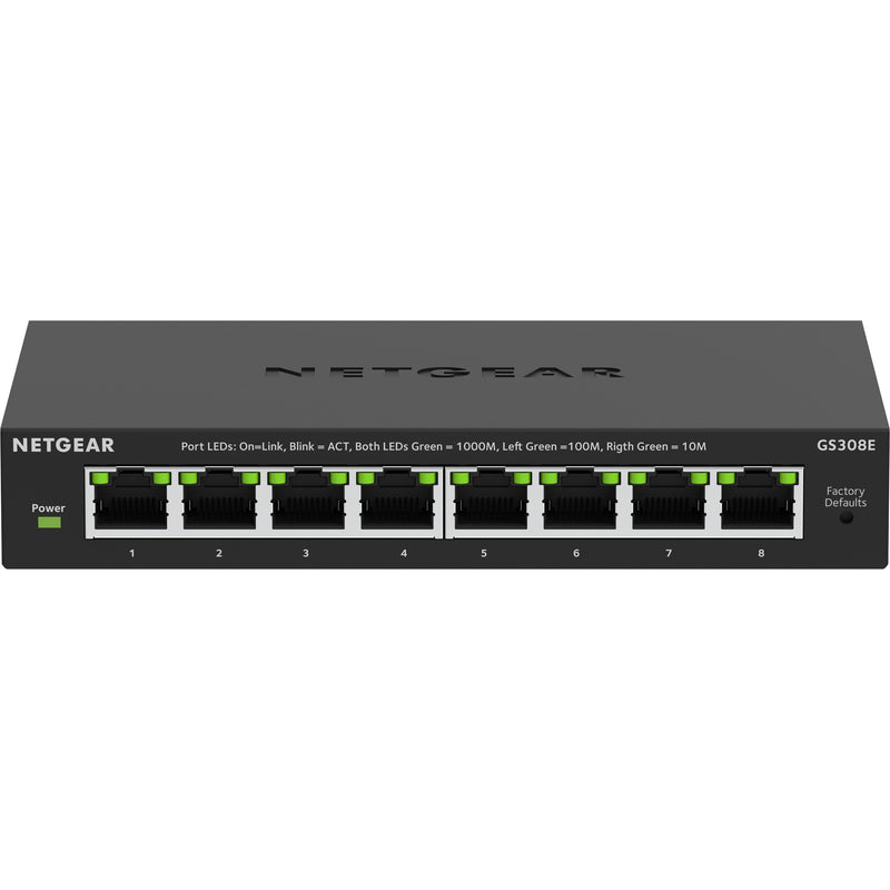 Load image into Gallery viewer, Netgear 8-poorts gigabit ethernet plus-switch (gs308ev4) (zwart, unmanaged)
