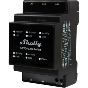 Shelly lan switch schakelaar (zwart)