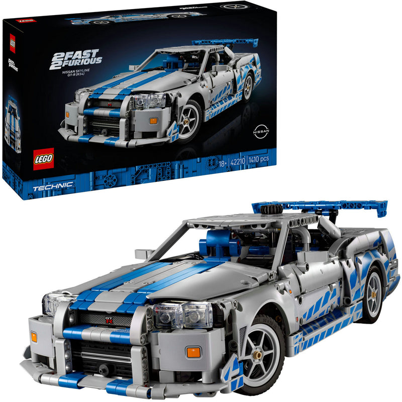 Load image into Gallery viewer, Lego technic 42210 2 fast 2 furious nissan skyline gt-r (r34) auto
