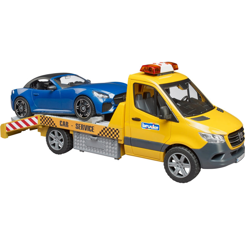 Load image into Gallery viewer, Bruder mercedes benz sprinter auto transport en roadster modelvoertuig (02675)
