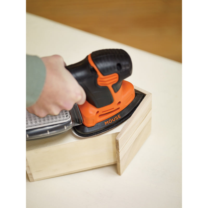 Load image into Gallery viewer, Black+decker 120 watt mouse detailschuurmachine ka2500k-qs deltaschuurmachine (oranje zwart, accessoires en koffer inbegrepen)
