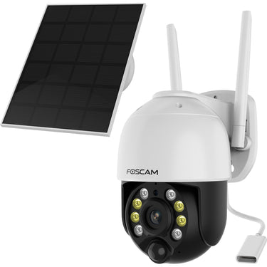 Foscam b4, 100% draadloze 2k 4mp pan tilt batterijcamera (wit)