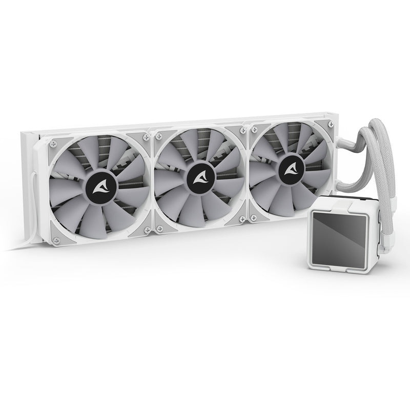Load image into Gallery viewer, Sharkoon s100 argb waterkoeling (wit, 4-pins pwm fan-connector)
