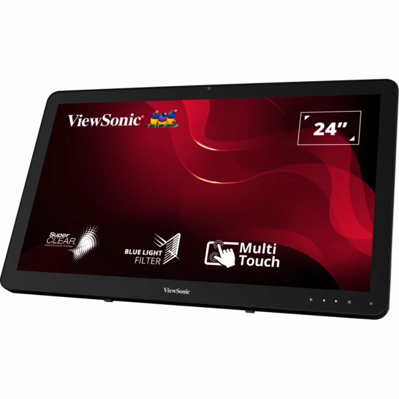 Load image into Gallery viewer, Viewsonic 10-point touchscreen monitor td2430 24 (zwart, 1x hdmi, 1x displayport, vga, touch)
