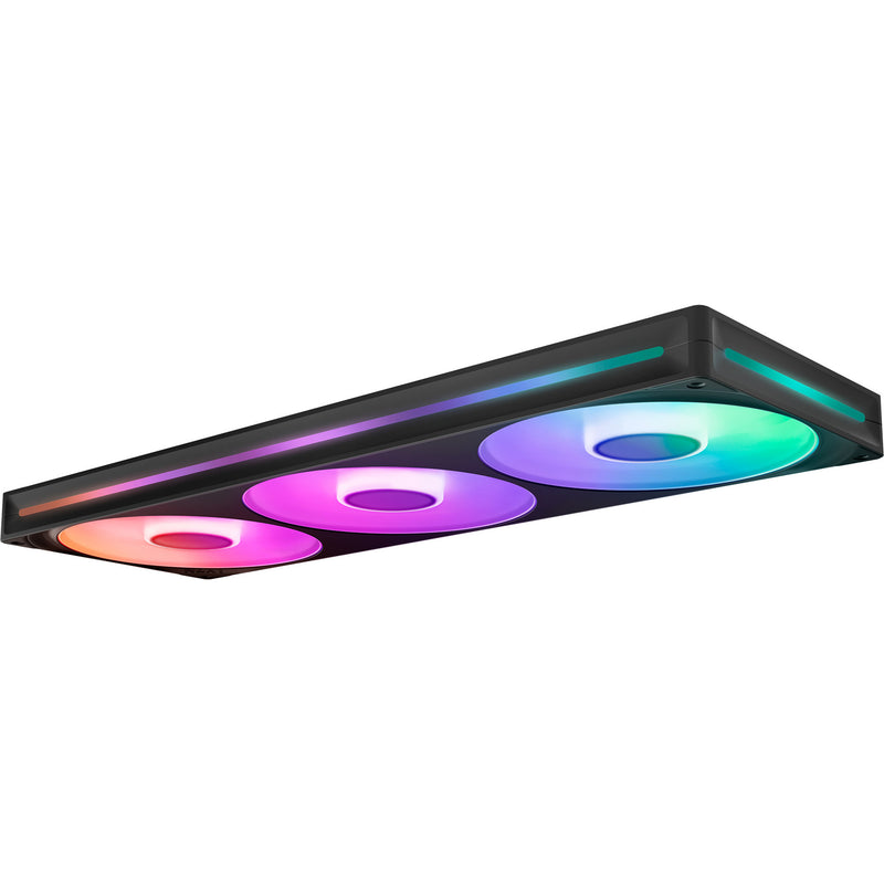 Load image into Gallery viewer, Nzxt f420 rgb core case fans (zwart, 3 stuks, 420 x 140 x 26 mm)
