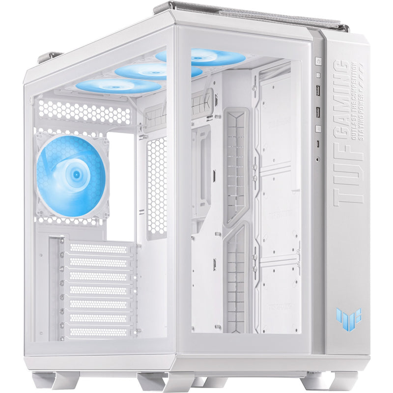 Load image into Gallery viewer, Asus tuf gaming gt502 plus midi tower behuizing (wit | 2x usb-a | 1x usb-c | tempered glass)
