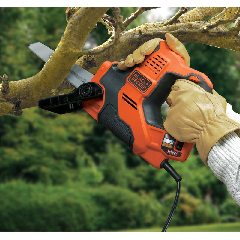 Load image into Gallery viewer, Black+decker 500w scorpion multizaag met autoselect technologie rs890k-qs reciprozaag (oranje zwart)
