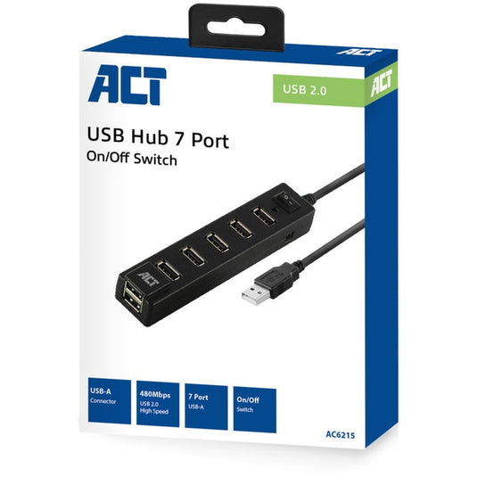 Act usb-hub ac6215 zwart
