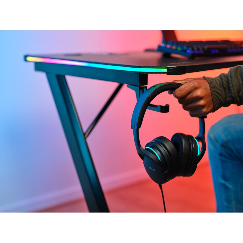 Load image into Gallery viewer, Trust gxt 709 luminus rgb-gamingbureau gaming desk (zwart)
