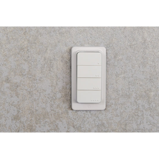 Shelly blu rc button 4 zb afstandsbediening (wit, bluetooth 5 (le), zigbee)