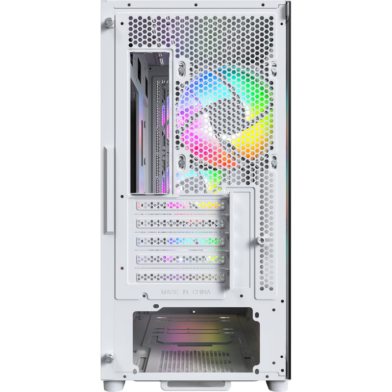 Load image into Gallery viewer, Montech x5m midi tower behuizing (wit | 2x usb-a | 1x usb-c | rgb | tempered glass)
