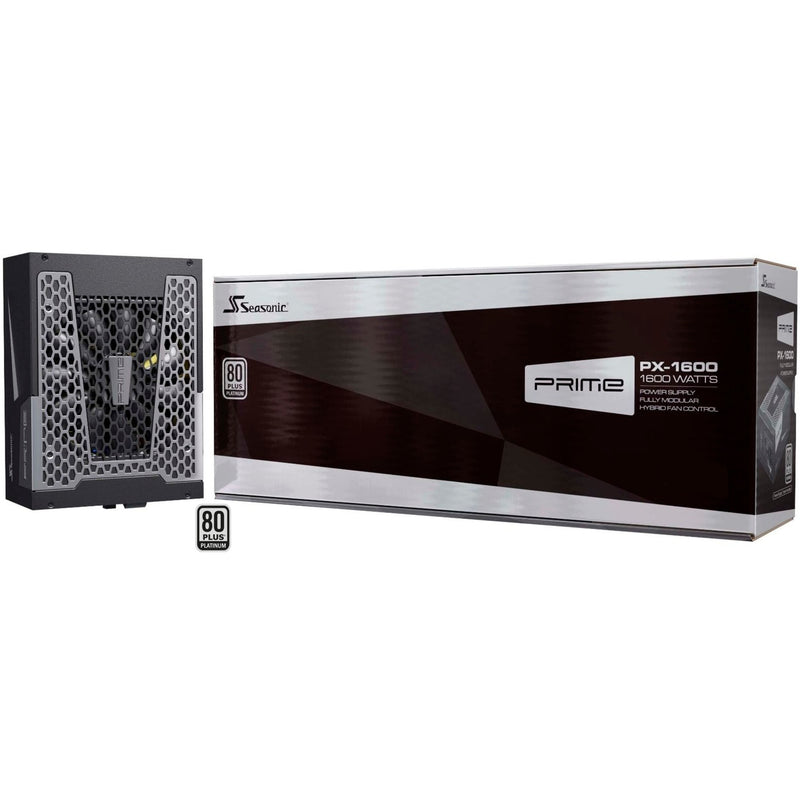 Load image into Gallery viewer, Seasonic prime px-1600 modulaire 1600 watt voeding (zwart, 2x 12vhpwr, 8x pcie)
