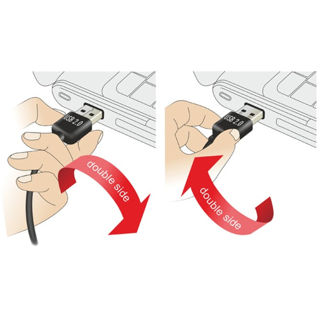 Load image into Gallery viewer, Delock easy-usb-a 2.0 male > easy-usb micro-usb-b 2.0 male kabel (zwart, 1 meter)
