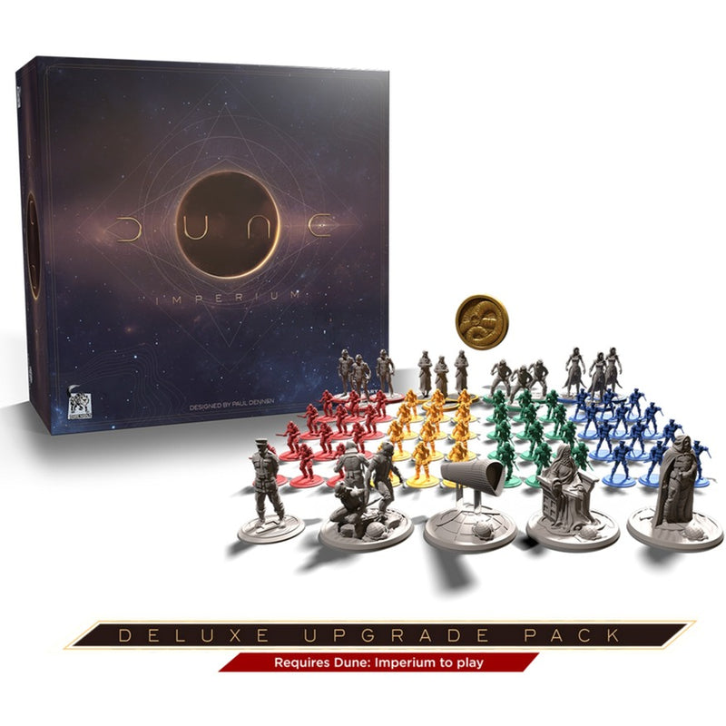 Load image into Gallery viewer, Asmodee dune: imperium deluxe upgrade pack bordspel (engels, uitbreiding, 1 - 4 spelers, 60 - 120 minuten, vanaf 14 jaar)

