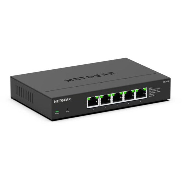 Load image into Gallery viewer, Netgear 5-port 2.5g multi-gigbit ethernet plus switch (ms305e) (zwart, managed)
