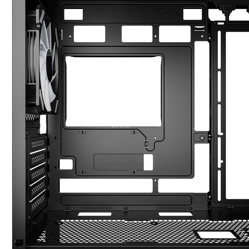 Load image into Gallery viewer, Sharkoon mk3 rgb mini tower behuizing (zwart | 2x usb-a | 1x usb-c | rgb | tempered glass)
