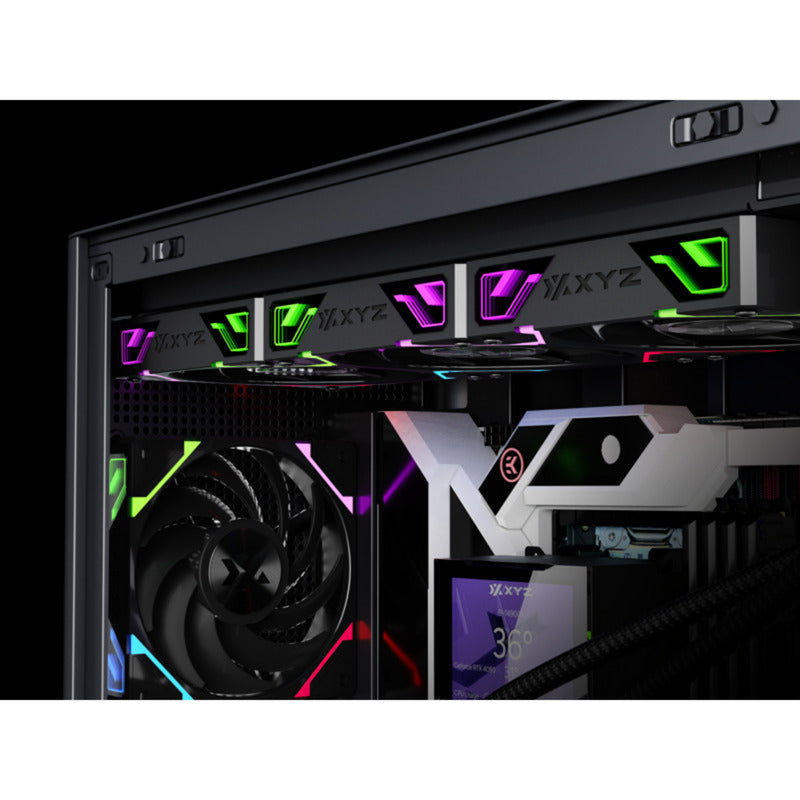 Afbeelding laden in galerijviewer, Xyz pc gear hydroview aio 360 waterkoeling (zwart, argb, pwm)
