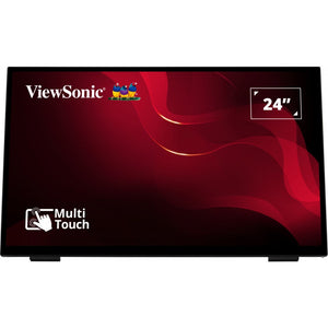 Viewsonic frameless touch monitor met 10-punts pcap 24 (zwart, 1x displayport, 1x hdmi, 1x vga, 2x usb-a)