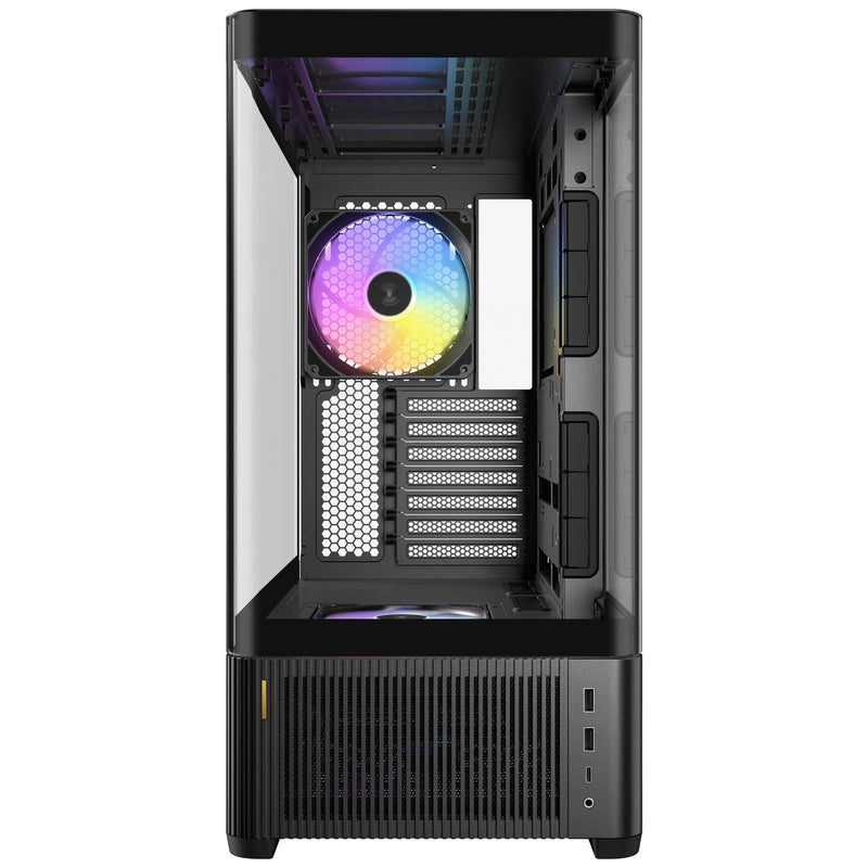 Afbeelding laden in galerijviewer, Antec c6 curve argb midi tower behuizing (zwart | 2x usb-a | 1x usb-c | tempered glass)
