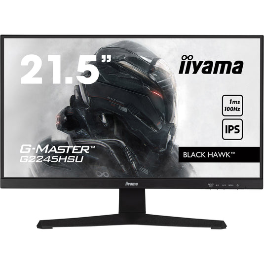 Iiyama g-master black hawk g2245hsu-b2 22 gaming monitor (zwart, hdmi, displayport, 2x usb-a, usb-b)