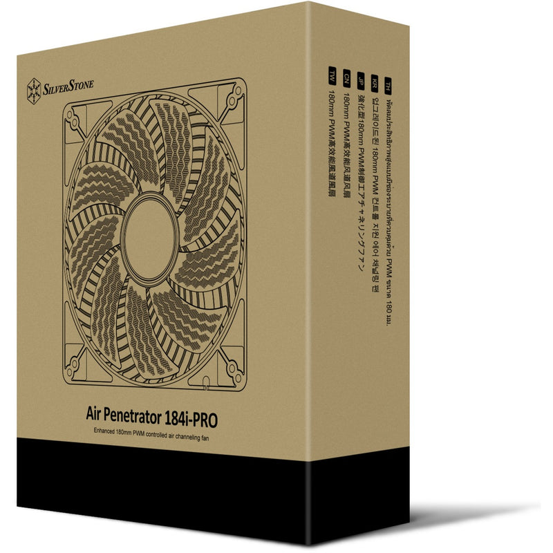 Load image into Gallery viewer, Silverstone air penetrator 184i pro case fan (zwart, 180 x 180 x 32 mm, pwm)
