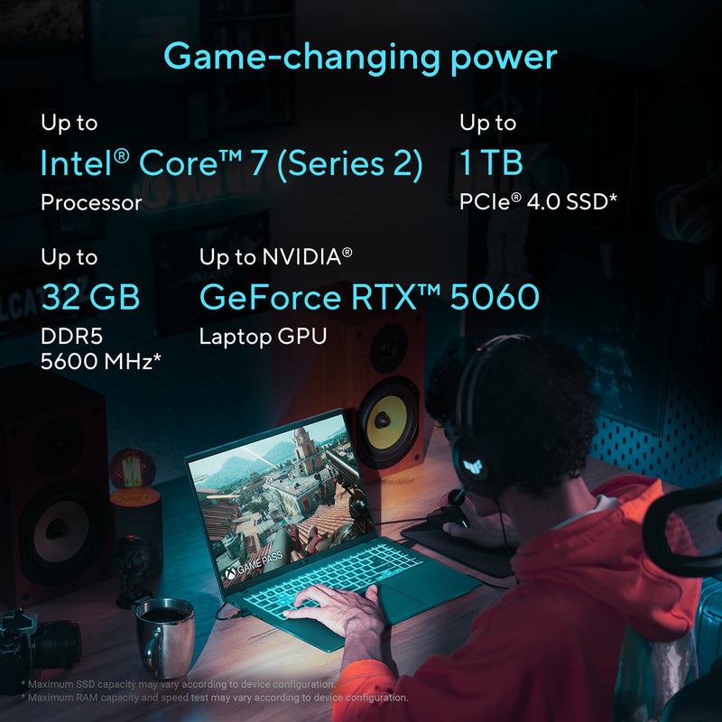 Afbeelding laden in galerijviewer, Asus v16 fx3607vp-rp003ws 16 gaming laptop (zwart | core 7 240h | rtx 5070 | 16 gb | 1 tb ssd)

