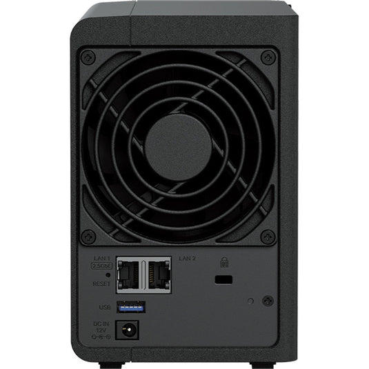 Synology diskstation ds225+ nas (zwart, 1x 1gbe lan, 1x 2.5gbe lan, 2x usb 3.2 gen 1)