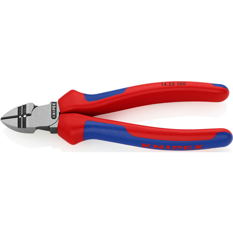 Load image into Gallery viewer, Knipex afstrip-zijsnijtang 14 22 160 kniptang (rood blauw, lengte 160mm, vde-getest)
