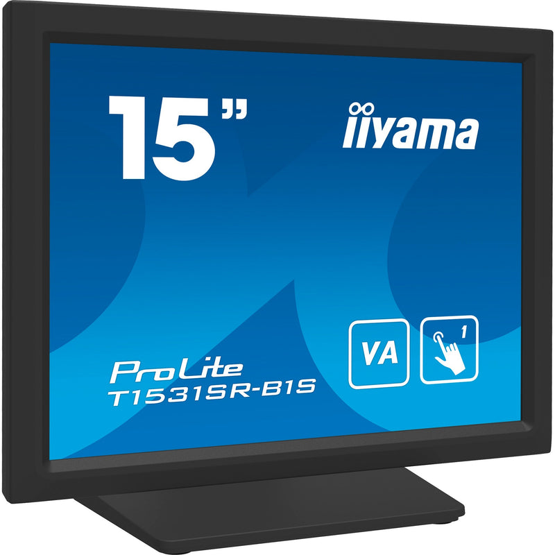 Load image into Gallery viewer, Iiyama prolite t1531sr-b1s 15 touchscreen monitor (zwart (mat), hdmi, displayport, vga)
