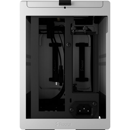 Fractal design terra mini tower behuizing (zilver houtkleur | 1x usb-a | 1x usb-c)