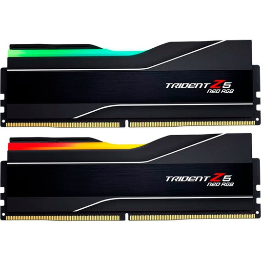 G.skill 32 gb ddr5-6400 (2x 16 gb) kit werkgeheugen (zwart, f5-6400j3239g16gx2-tz5nr, trident z5 neo rgb, expo)