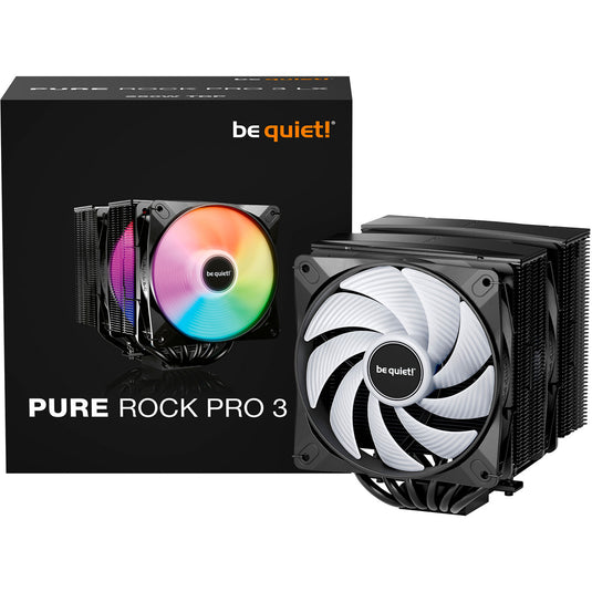 Be quiet! pure rock pro 3 lx rgb cpu-koeler (zwart)