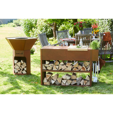 Barbecook nestor buddy uit cortenstaal tafel