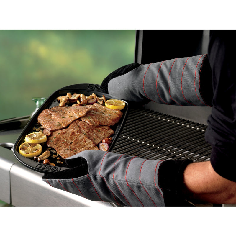 Load image into Gallery viewer, Weber bakplaat grillplaat (zwart, 40 x 22 cm)
