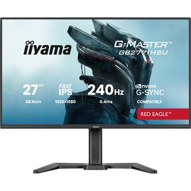 Iiyama g-master red eagle gb2771hsu-b1 27 gaming monitor (zwart, 2x hdmi, displayport, usb-a, usb-c, 240 hz)