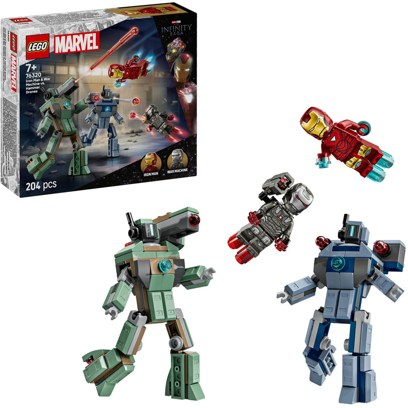Load image into Gallery viewer, Lego ® ǀ marvel iron man en war machine vs. hammer drones - 76320
