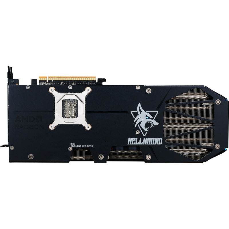 Load image into Gallery viewer, Powercolor radeon rx 9070 gre hellhound 12gb gddr6 grafische kaart (zwart, rdna4, 3x displayport, 1x hdmi 2.1)
