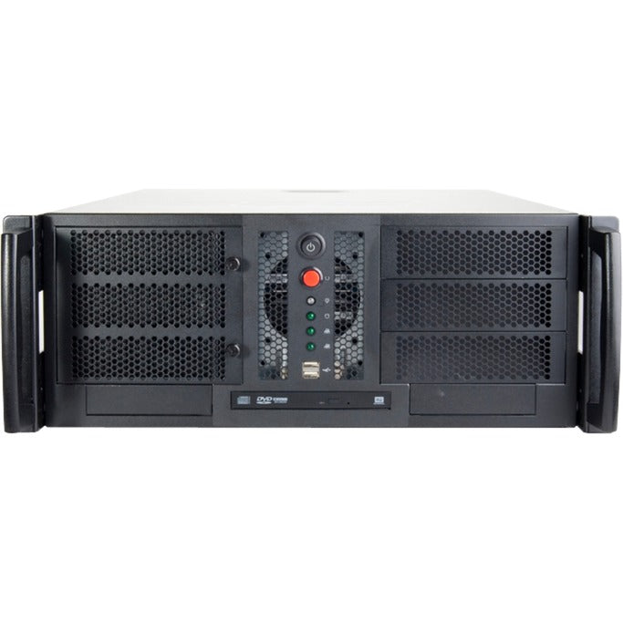 Load image into Gallery viewer, Chenbro rm42300 rack behuizing (zwart zilver | 2x usb-a 3.2 (5 gbit s))
