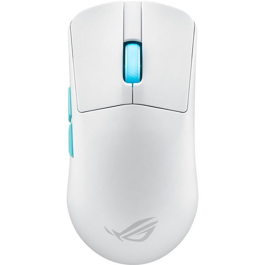 Asus rog harpe ace aim lab edition gaming muis (wit, 100 - 36.000 dpi, usb 2.0, 2,4 ghz, bluetooth, rgb leds)