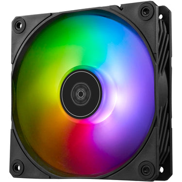 Silverstone shark force 120 argb case fan (zwart, 120 x 120 x 25 mm, pwm)