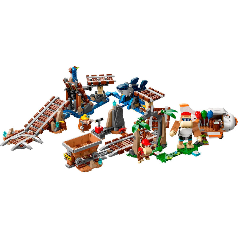 Load image into Gallery viewer, Lego super mario - uitbreidingsset: diddy kongs mijnwagenrit constructiespeelgoed (71425)
