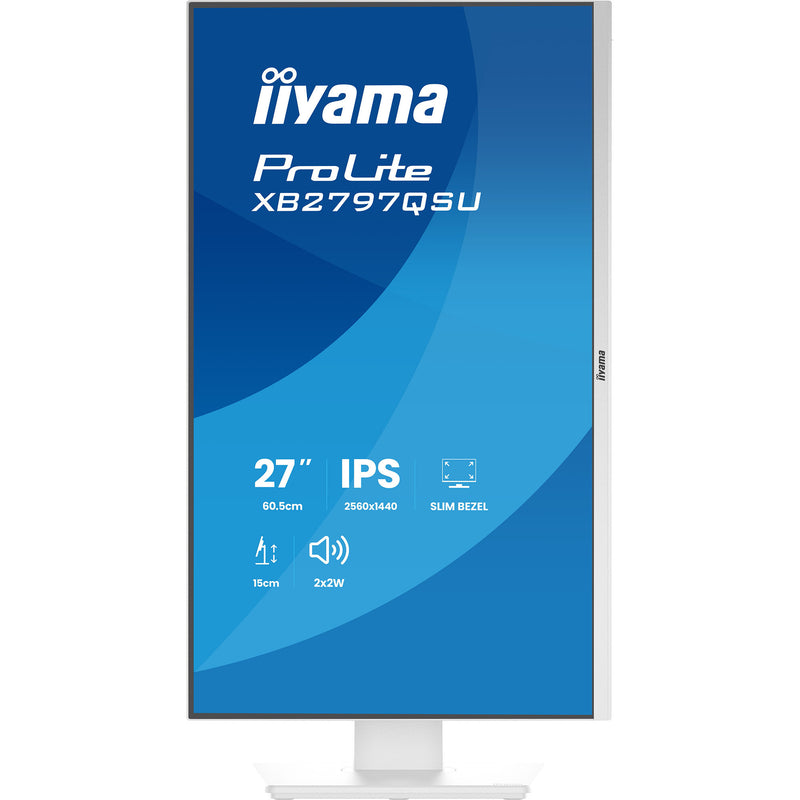 Load image into Gallery viewer, Iiyama prolite xb2797qsu-w1 27 monitor (wit (mat), hdmi, displayport, usb, audio)
